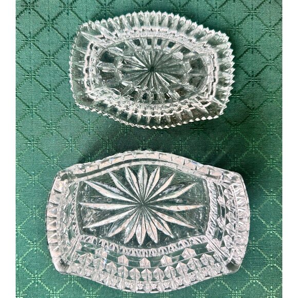 Vtg Cut Crystal Vanity / Trinket Box Made in Germany - Picture 2 of 4